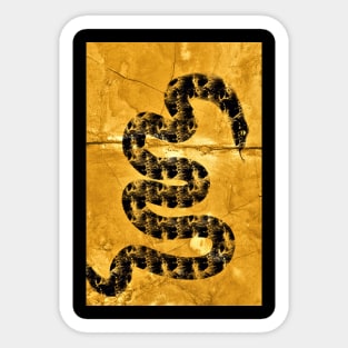 Golden Black Snake Sticker